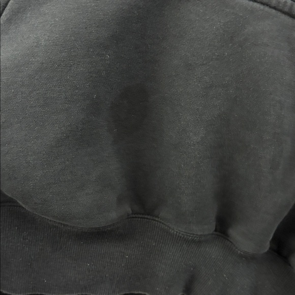 Nike Women’s Cropped Hoodie Size Medium Black Center Swoosh - Picture 4 of 9